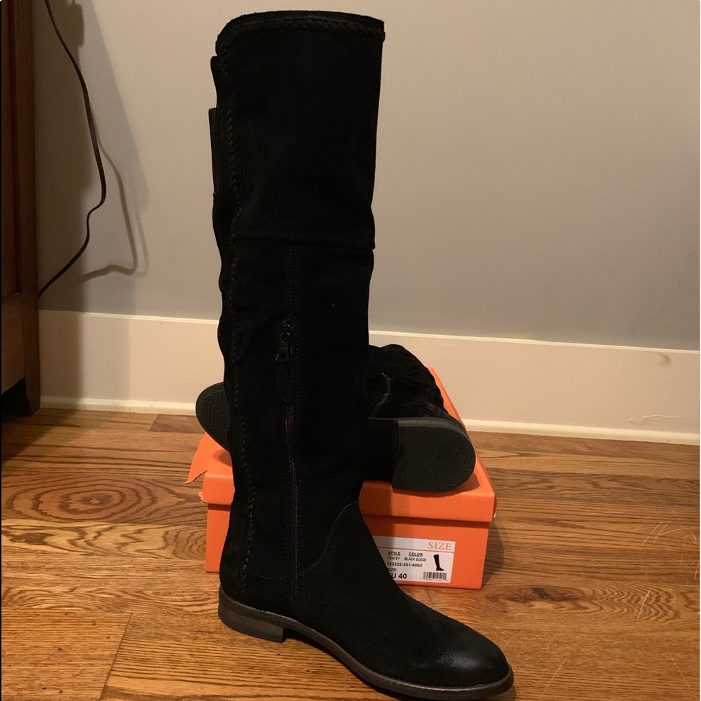 Mix Mooz Tracey Black Suede Tall Boot